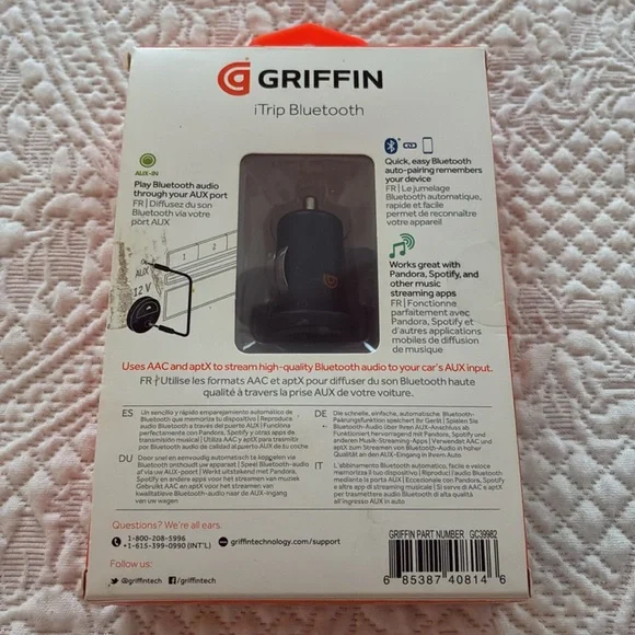 Bluetooth In-Car Audio Receiver - Picture 2 of 5